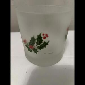 Cerve Frosted Holly Berry Dbl Old Fashioned Original Box Vintage Christmas